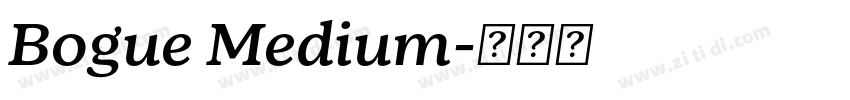 Bogue Medium字体转换 Bogue Medium字体转换